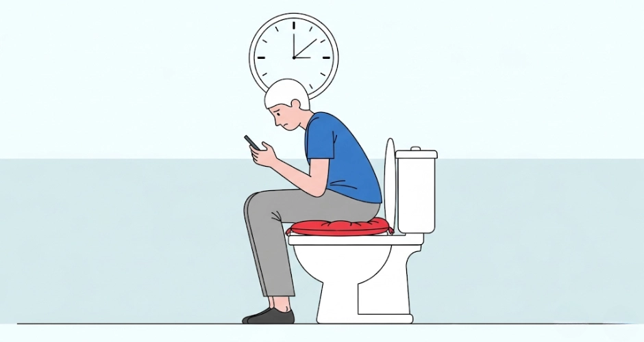 Κινητό στην τουαλέτα; Αιμορροΐδες!